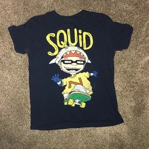 Nickelodeon squid cartoon shirt
